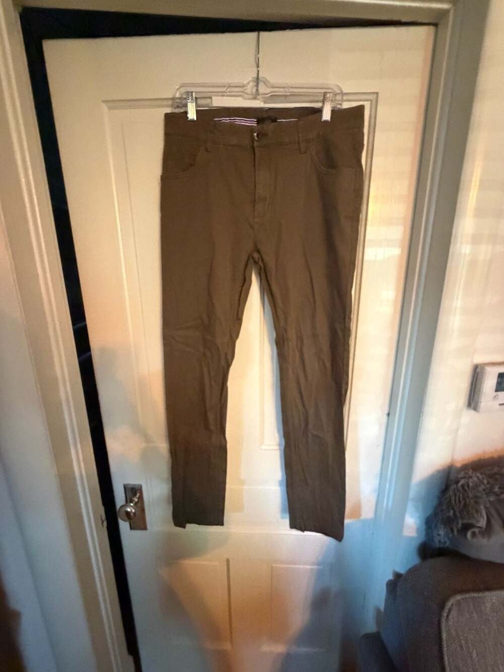 Industry Pants Size 32 Brown Cotton Spandex Slim Fit